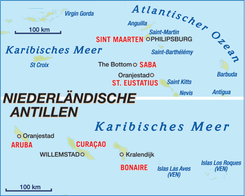 niederlande antillen karten
